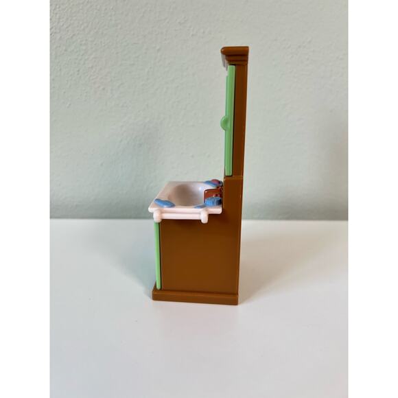 Fisher Price Loving Family Dream Dollhouse Bathroom Vanity Sink with Cabinet - Picture 2 of 10